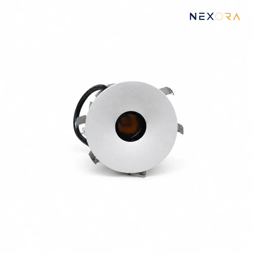 Đèn spotlight âm trần chống chói NEXORA JK-45SH nhìn từ mặt trước
